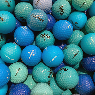 Assorted Blue Mix Used Golf Balls - Foundgolfballs.com