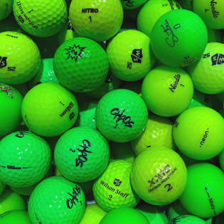 Assorted Green Mix Used Golf Balls - Foundgolfballs.com