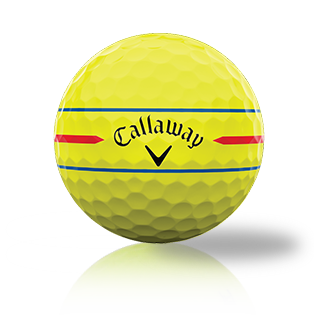Custom Callaway Chrome Soft Triple Track 360 Yellow Used Golf Balls - Foundgolfballs.com