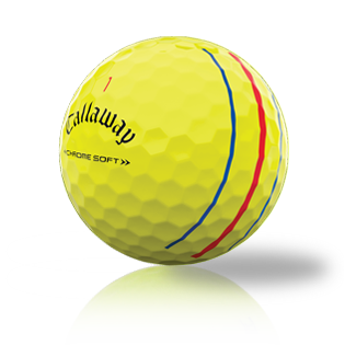Custom Callaway Chrome Soft Triple Track Yellow 2022 Used Golf Balls - Foundgolfballs.com