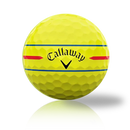 Custom Callaway Chrome Soft Triple Track 360 Yellow 2024 Used Golf Balls - Foundgolfballs.com