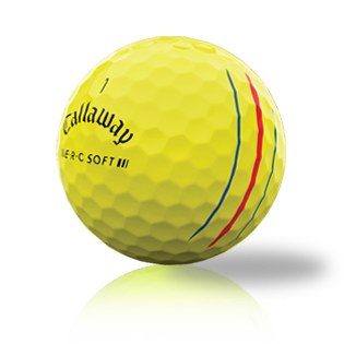 Custom Callaway ERC Soft Triple Track Yellow 2023 Used Golf Balls - Foundgolfballs.com