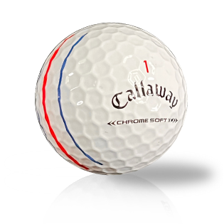 Custom Callaway Chrome Soft X Triple Track DOT 2022 Used Golf Balls - Foundgolfballs.com
