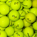 Cut Yellow Mix Used Golf Balls - Foundgolfballs.com