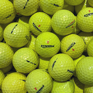 Custom Pinnacle Yellow Mix Used Golf Balls - Foundgolfballs.com