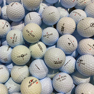 Bulk Top Flite Mix Used Golf Balls - Foundgolfballs.com