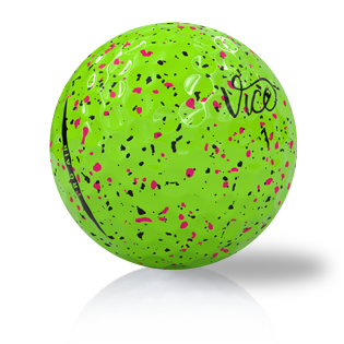Vice Pro Air Neon Drip Red And Black Used Golf Balls - Foundgolfballs.com