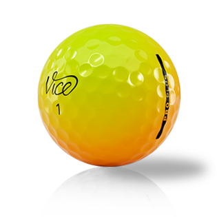 Custom Vice Pro Plus Shade Yellow to Orange Used Golf Balls - Foundgolfballs.com