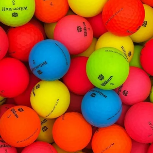 Wilson Staff Optix Color Mix Used Golf Balls - Foundgolfballs.com