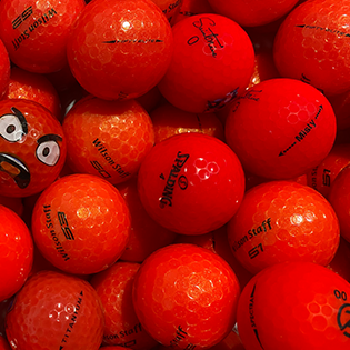 Assorted Red Mix Used Golf Balls - Foundgolfballs.com