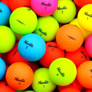 Noodle Neon Matte Color Mix Used Golf Balls - Foundgolfballs.com