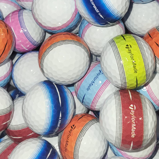 Custom TaylorMade Tour Response Stripe Collectors Mix Used Golf Balls - Foundgolfballs.com