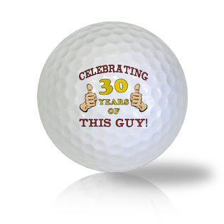 Happy 30th Birthday Golf Balls - Found Golf Balls