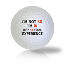 60 years But Denying It Funny Golf Balls Used Golf Balls - Foundgolfballs.com