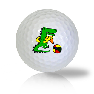 Alligator Playing on the Beach Golf Balls Used Golf Balls - Foundgolfballs.com