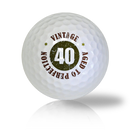 Happy 40th Birthday Golf Balls - Found Golf Balls