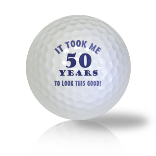 Happy 50th Birthday Golf Balls - Found Golf Balls