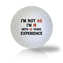 Happy 60th Birthday Golf Balls - Found Golf Balls
