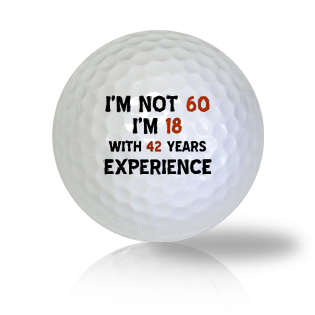 Happy 60th Birthday Golf Balls - Found Golf Balls