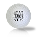 Happy 60th Birthday Golf Balls - Found Golf Balls