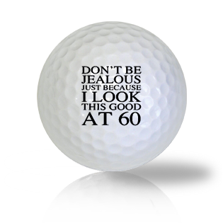 Happy 60th Birthday Golf Balls - Found Golf Balls