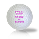 Happy 60th Birthday Golf Balls - Found Golf Balls