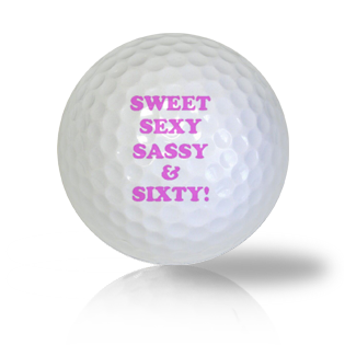 Happy 60th Birthday Golf Balls - Found Golf Balls