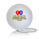 Happy 70th Birthday Golf Balls - Found Golf Balls