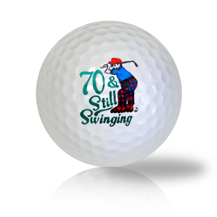 Happy 70th Birthday Golf Balls - Found Golf Balls