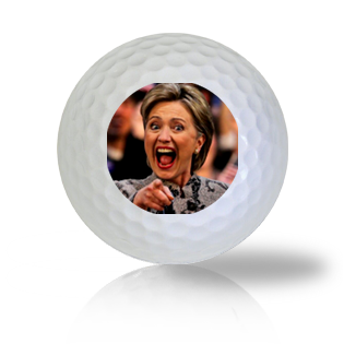 Hillary Clinton Laughing & Pointing Golf Balls Used Golf Balls - Foundgolfballs.com