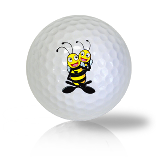 Cute Hugging Bees Golf Balls Used Golf Balls - Foundgolfballs.com