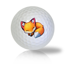 Comfortably Sleeping Fox Golf Balls Used Golf Balls - Foundgolfballs.com