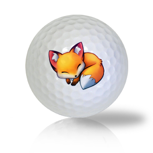 Comfortably Sleeping Fox Golf Balls Used Golf Balls - Foundgolfballs.com