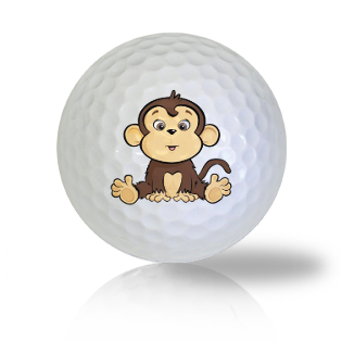 Cute Sitting Monkey Golf Balls Used Golf Balls - Foundgolfballs.com