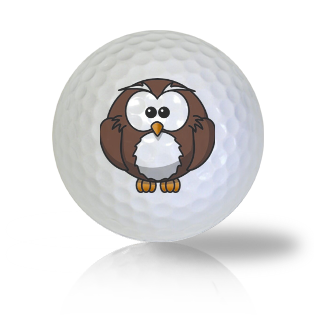 Cute Sitting Owl Golf Balls Used Golf Balls - Foundgolfballs.com