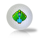 Cute Sitting Peacock Golf Balls Used Golf Balls - Foundgolfballs.com
