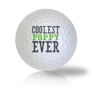 Coolest Poppy Ever Golf Balls Used Golf Balls - Foundgolfballs.com