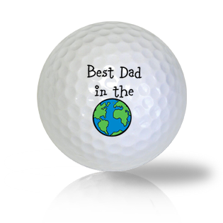 Best Dad In The World Golf Balls Used Golf Balls - Foundgolfballs.com