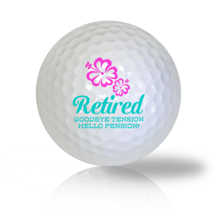 Goodbye Tension, Hello Pension Golf Balls Used Golf Balls - Foundgolfballs.com