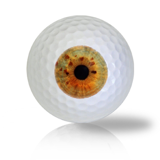 Orange Eye Ball Golf Balls Used Golf Balls - Foundgolfballs.com