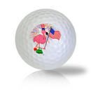 Flamingo Celebrating the  4th of July Golf Balls Used Golf Balls - Foundgolfballs.com