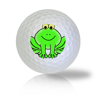 Frog Poised and Smiling Golf Balls Used Golf Balls - Foundgolfballs.com