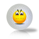 Angry and Frustrated Emoticon Golf Balls Used Golf Balls - Foundgolfballs.com