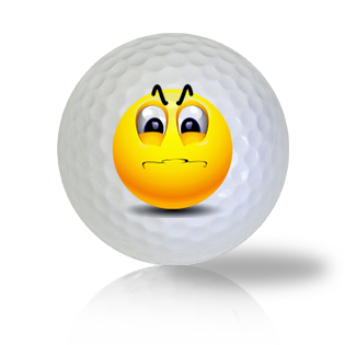Angry and Frustrated Emoticon Golf Balls Used Golf Balls - Foundgolfballs.com