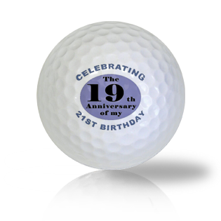Funny 40th Birthday Golf Balls Used Golf Balls - Foundgolfballs.com