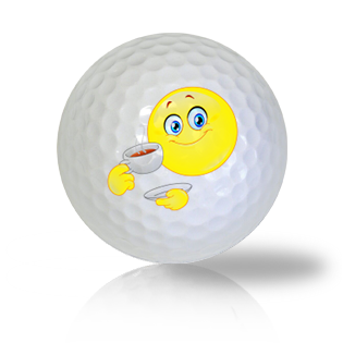 I'm Having Tea, Want Some? Emoticon Golf Balls Used Golf Balls - Foundgolfballs.com