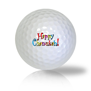 Happy Chanukah Golf Balls - Found Golf Balls