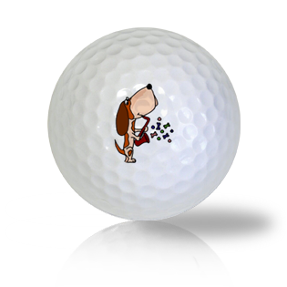 Basset Hound Playing A Saxophone Golf Balls Used Golf Balls - Foundgolfballs.com