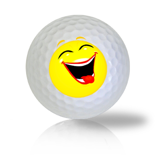 Laughing Heartily Emoticon Golf Balls Used Golf Balls - Foundgolfballs.com