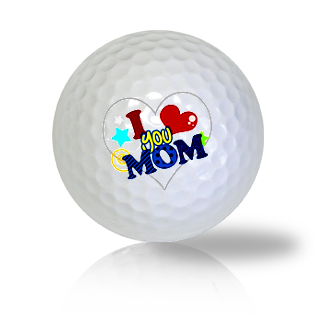 I Love You Mom Golf Balls - Found Golf Balls